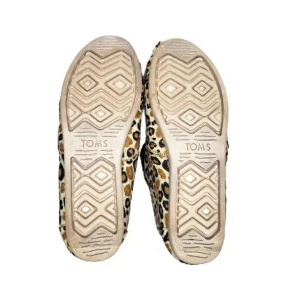 TOMS Natural Glitter Cheetah Alpargata Shoes - Picture 4 of 6